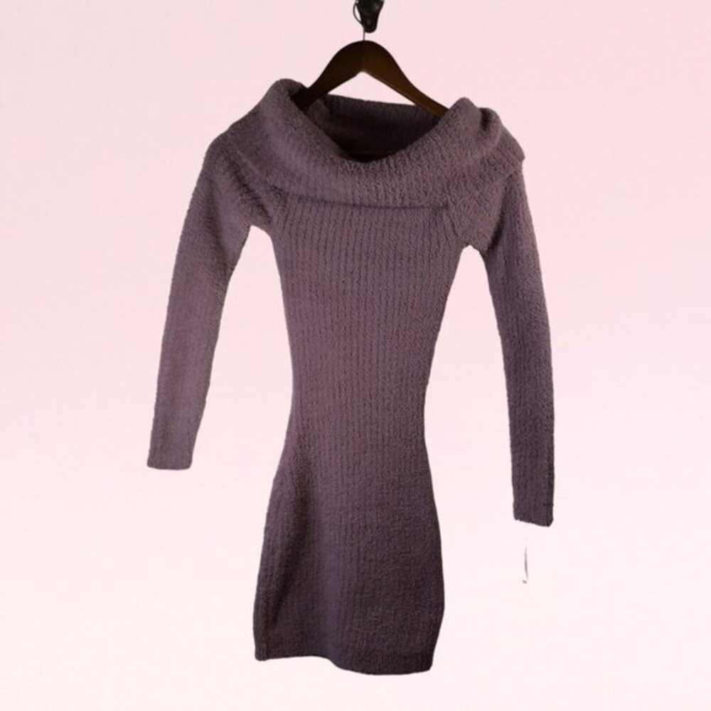 Wild Fable Long Sleeve Mini Sweater Dress Mauve Size XXS